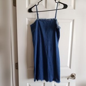 Stretchy denim dress